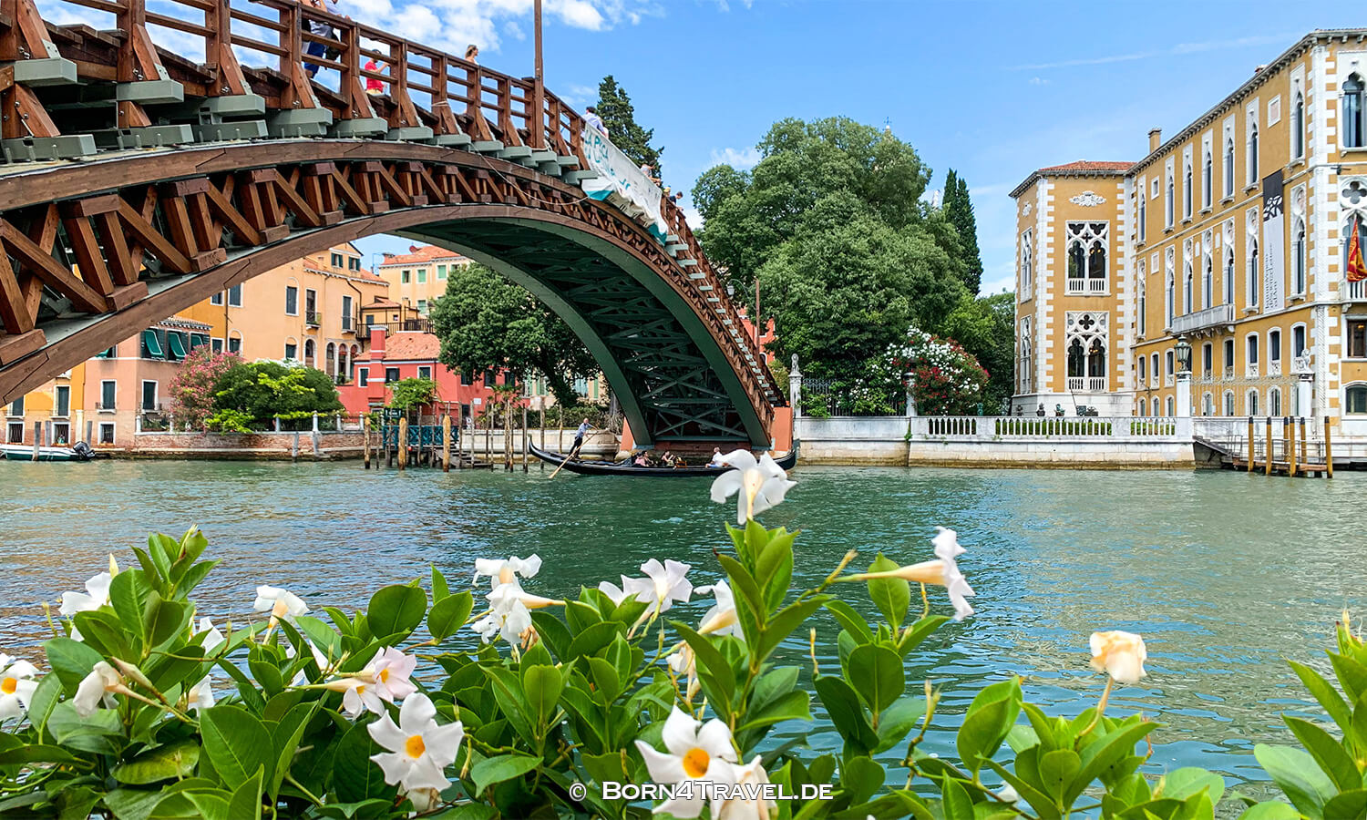 Ponte dell'Accademia,Sightseeing  mit Vaporetto, in Venedig,Italien,born4travel.de