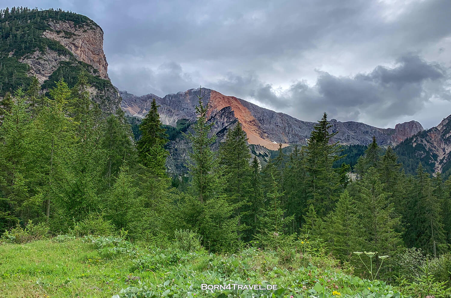 Felsabgang Kleine Gaisl, Naturpark Fanes Sennes Prags,Dolomiten,Südtirol,born4travel.de
