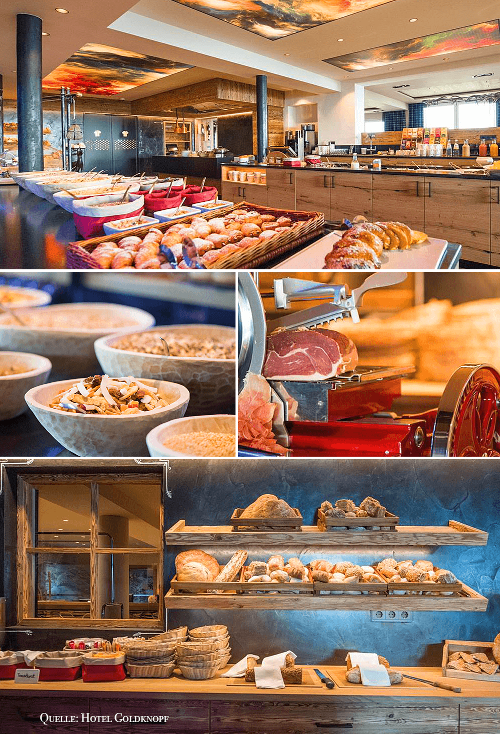 Frühstücksbüffet Hotel Goldknopf,Seiser Alm,Südtirol,Italien,born4travel.de