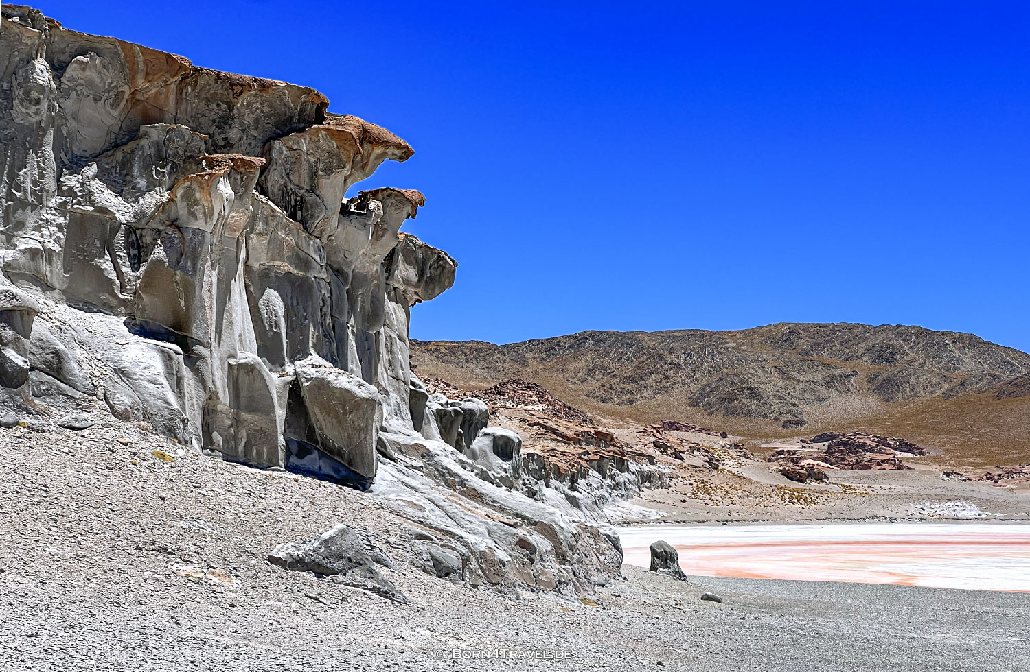 Laguna Grande, Vulkan Galan,Argentinien2023,born4travel.de