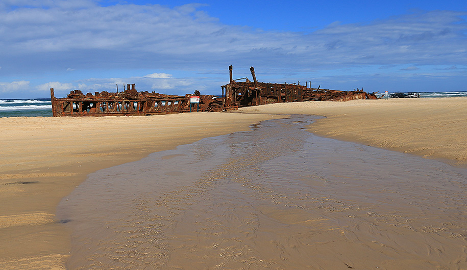 Maheno Wreck,75 Mile Beach, Fraser Island,,Queensland,australia, australien