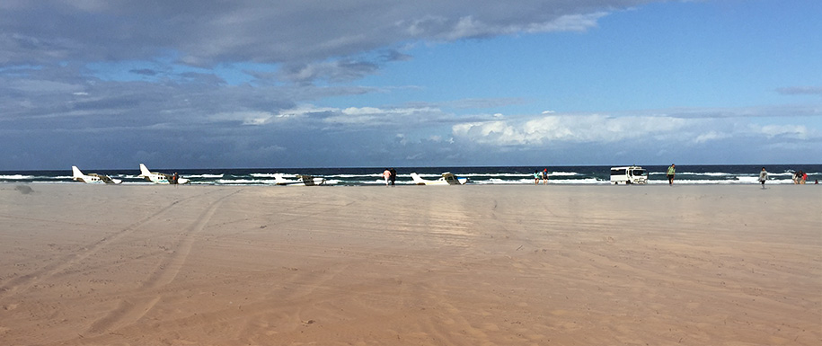 75 Mile Beach, Fraser Island,,Queensland,australia, australien