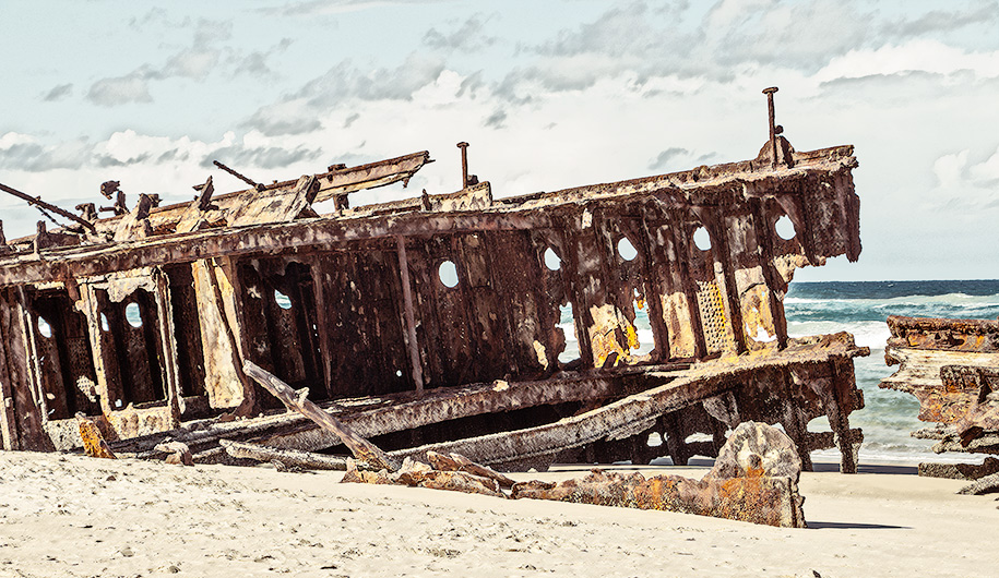 Maheno Wreck,75 Mile Beach, Fraser Island,Queensland,australia, australien
