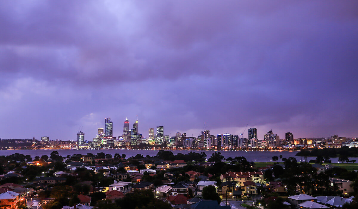 skyline perth, western australia, born4travel.de
