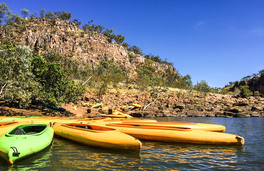 Canoeing in Katherine Gorges, Nitmiluk NP,born4travel.de