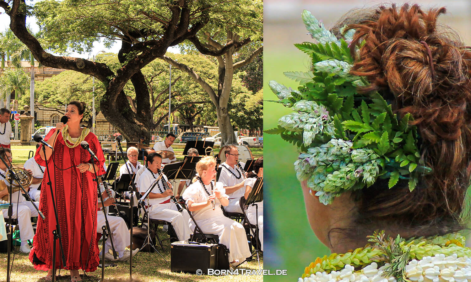 „Royal Hawaiian Band“ im ʻIolani Palace Garden