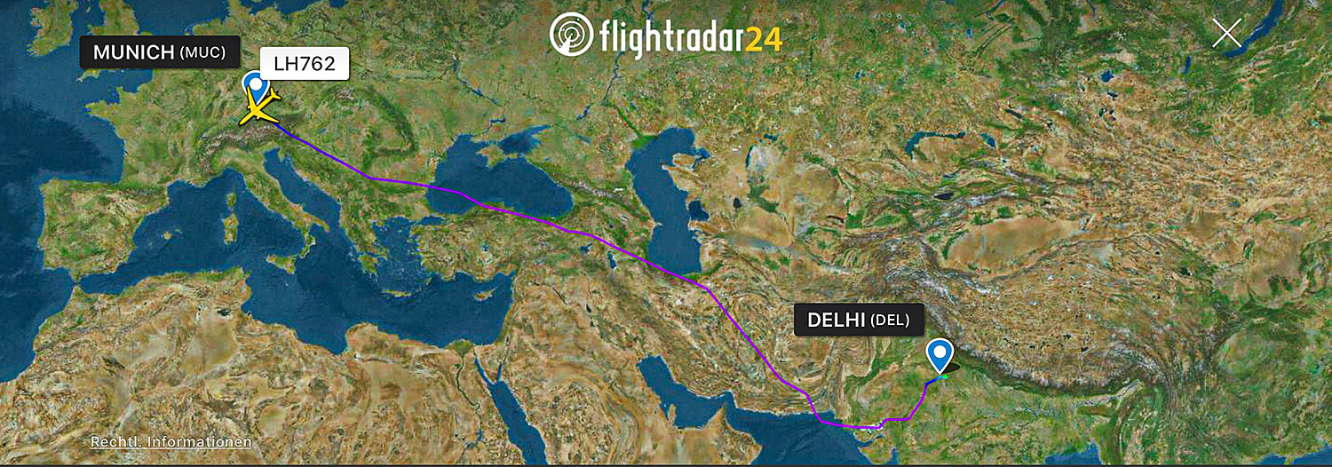 MUC-DEL mit LH,born4travel.de