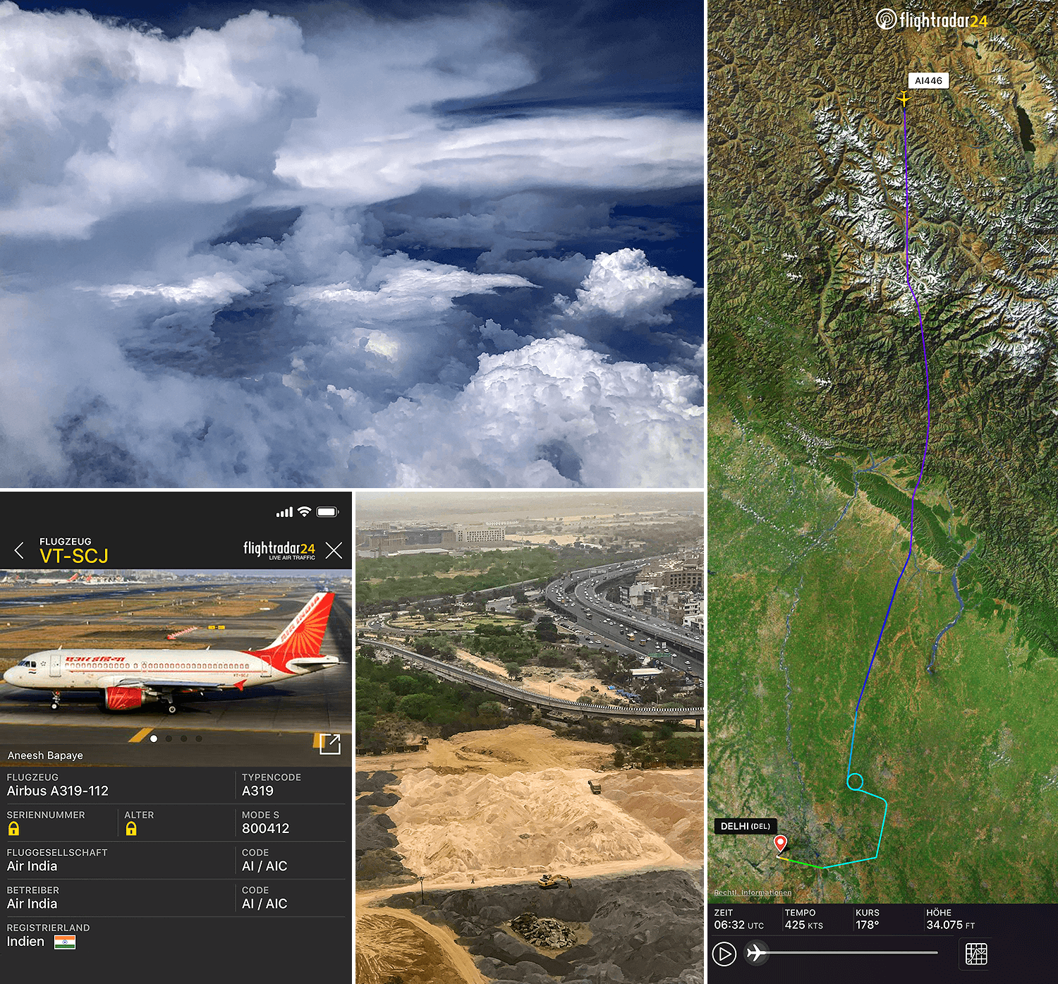 Flight from Leh to Delhi with AirIndia,Ladakh,Himalaya,Indien,born4travel.de Flight from Leh to Delhi with AirIndia,Ladakh,Himalaya,Indien,born4travel.de