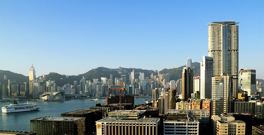 Hongkong, view from Icon Hotel Hongkong, view from Icon Hotel