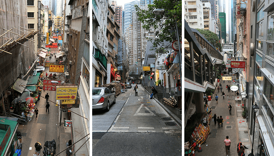 Hongkong,escalator Hongkong,escalator