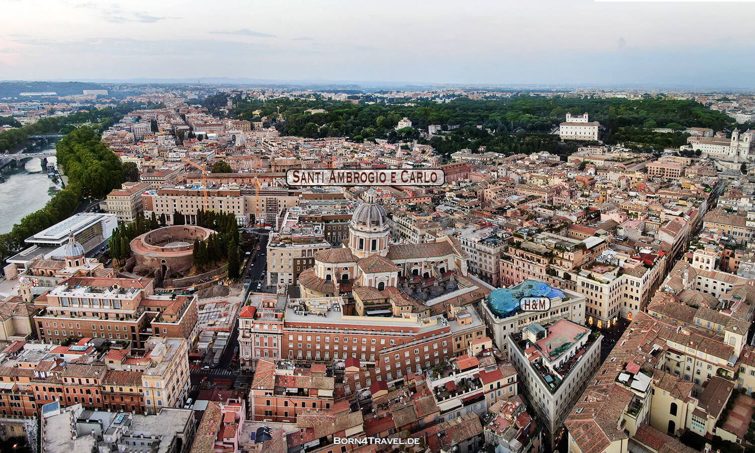 H&M Santi Ambrogio e Carlo in Rom,Reisebericht Italien,born4travel.de H&M und Santi Ambrogio e Carlo in Rom,Reisebericht Italien,born4travel.de