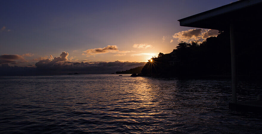 sunset,coco de mer hotel,praslin,seychelles