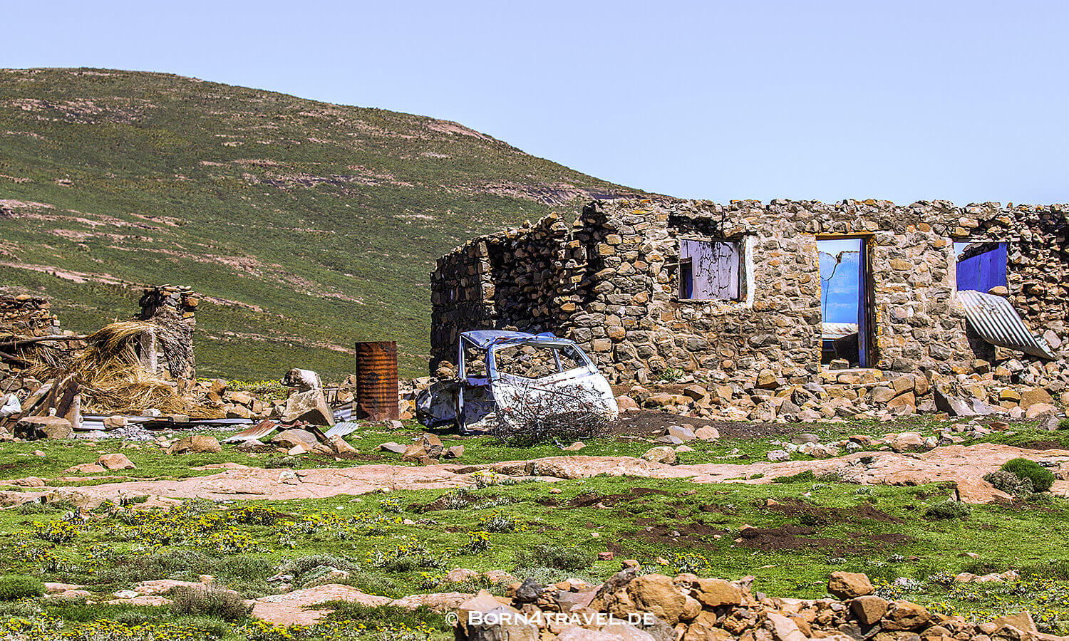 Unterwegs auf der A31 in Lesotho,Mokhotlong,born4travel.de