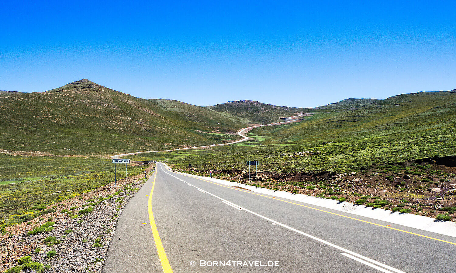 Unterwegs auf der A31 in Lesotho,Mokhotlong,born4travel.de