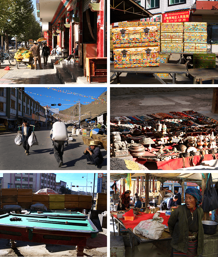 market in Shigatse,Tibet