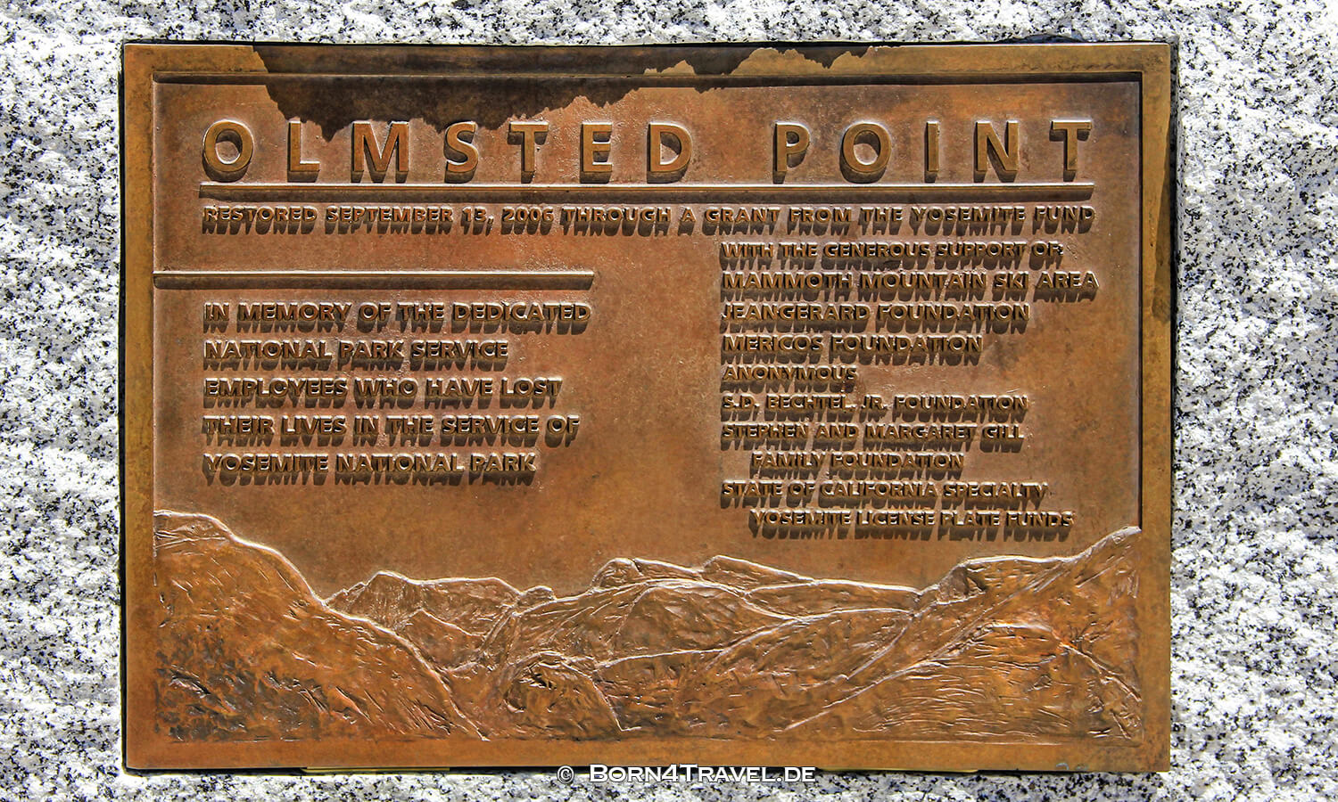 Olmsted Point im Yosemite National Park, California,USA,born4travel.de