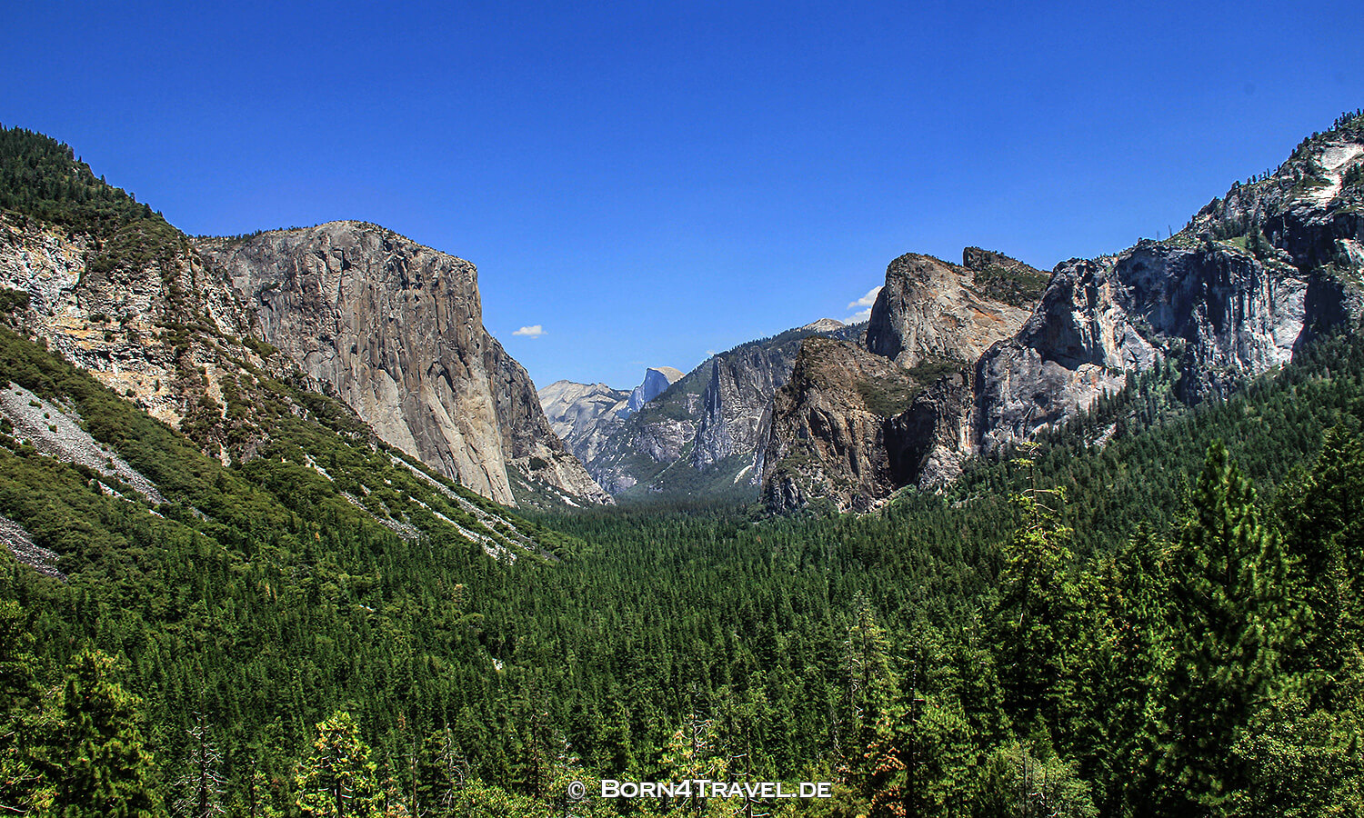Tunnel View Point im Yosemite National Park, California,USA,born4travel.de