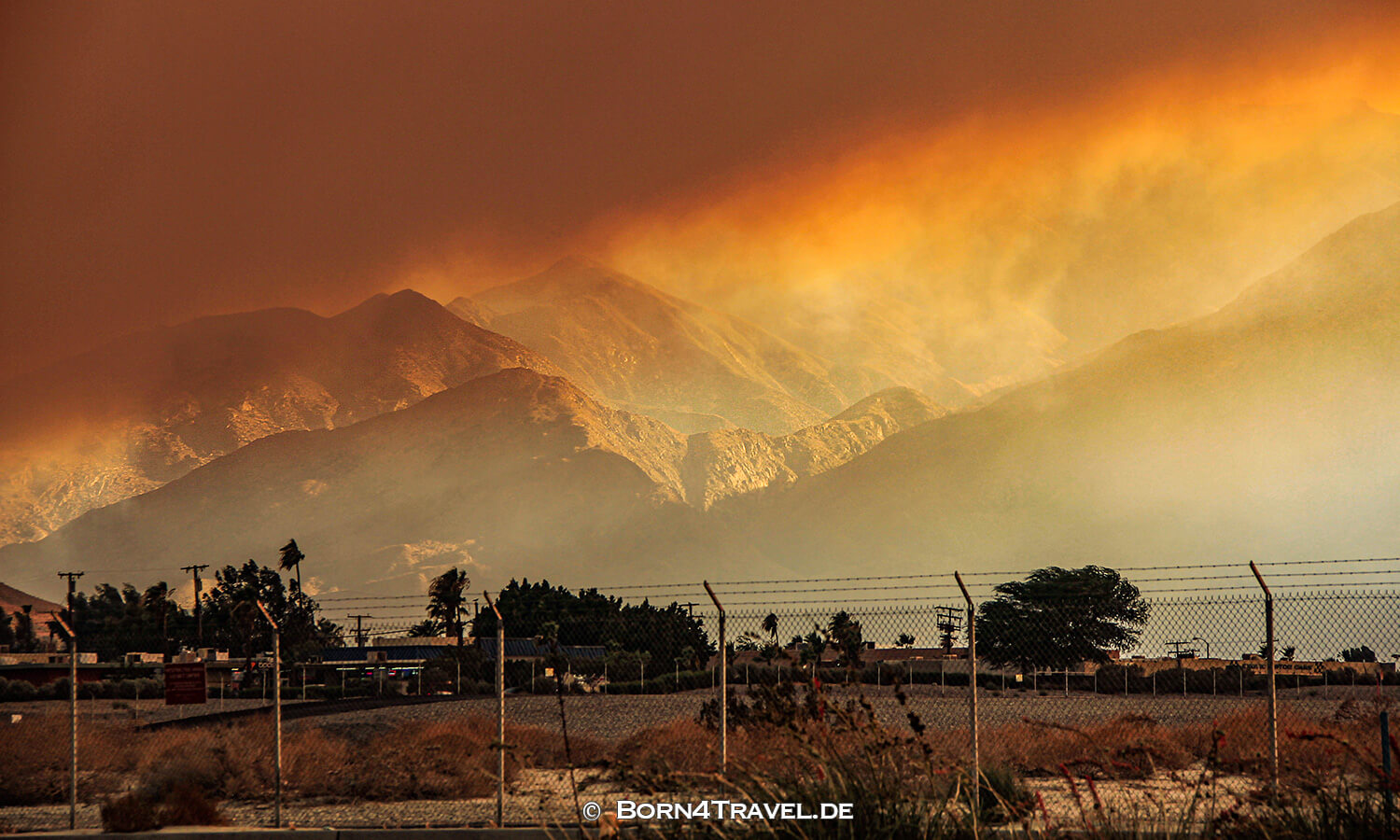 Impressionen von Coachella Valley, Brände in San Jacinto Mountains 2013,USA,born4travel.de