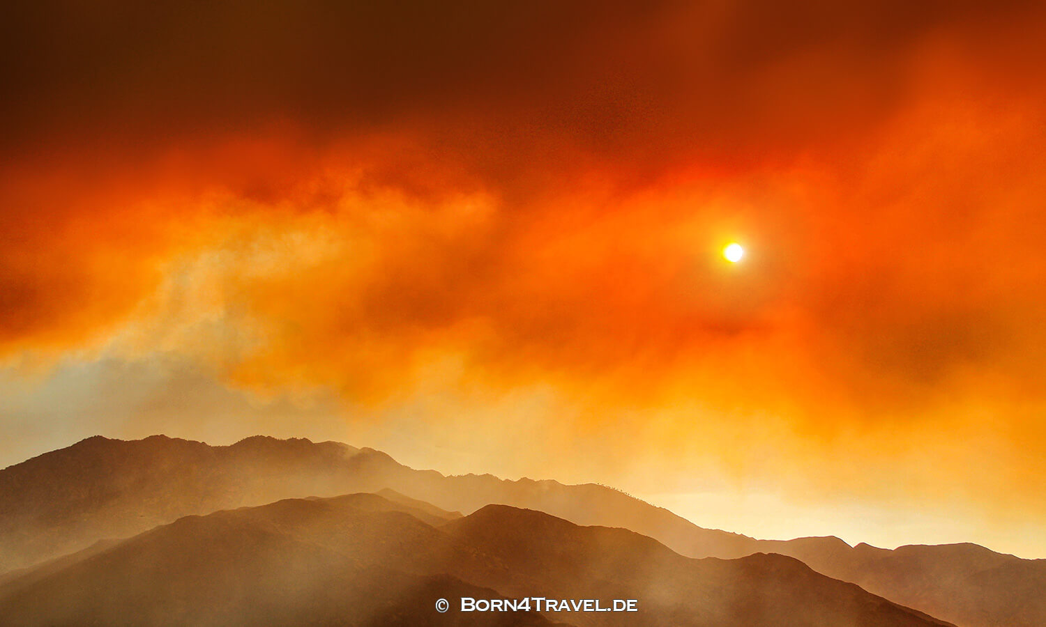 Impressionen von Coachella Valley, Brände in San Jacinto Mountains 2013,USA,born4travel.de