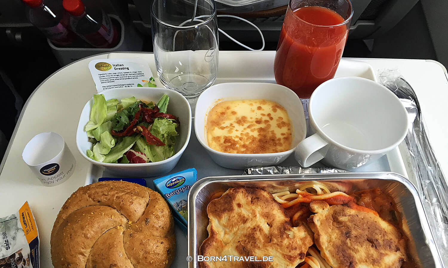 essen in Premium Economy