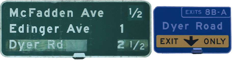 dyer road, california,