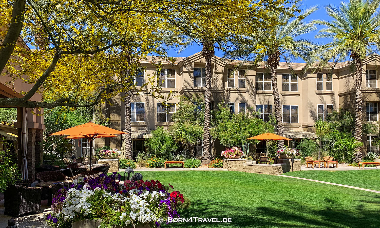 Patio Studio Sonesta Suites Gainey Ranch in Scottsdale,Arizona,USA,born4travel.de