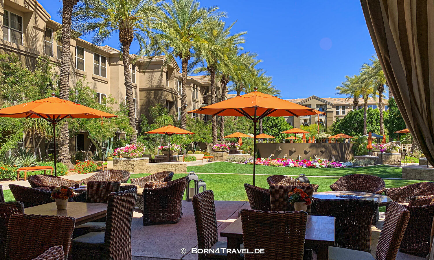 Patio Studio Sonesta Suites Gainey Ranch in Scottsdale,Arizona,USA,born4travel.de