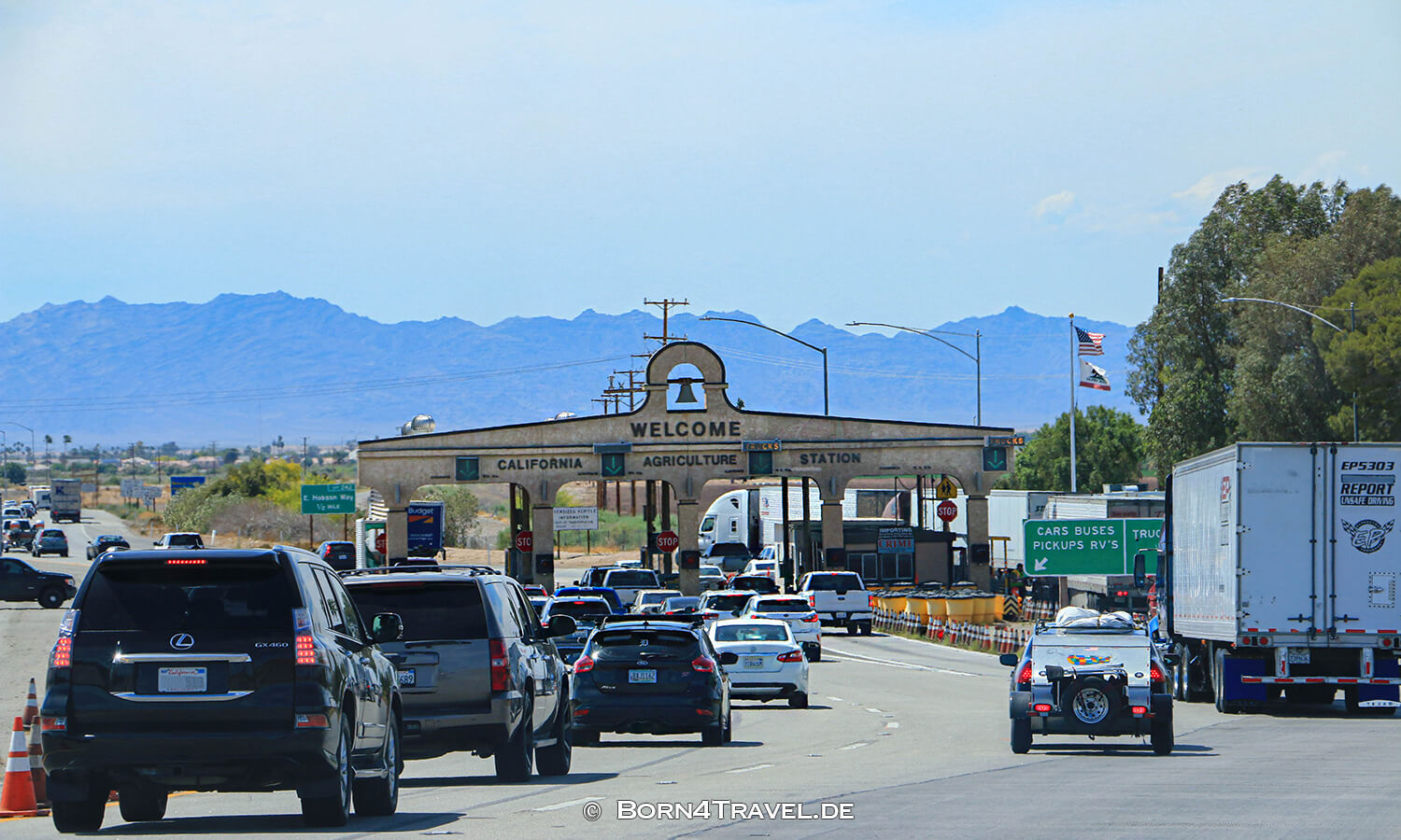 Border Arizona - California,USA,born4travel.de