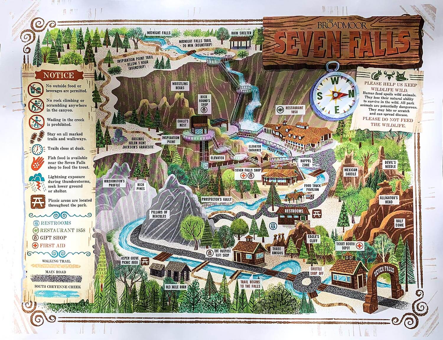 Map of The Broadmore Seven Falls,Colorado Springs,USA,born4travel.de Map of The Broadmore Seven Falls,Colorado Springs,USA,born4travel.de