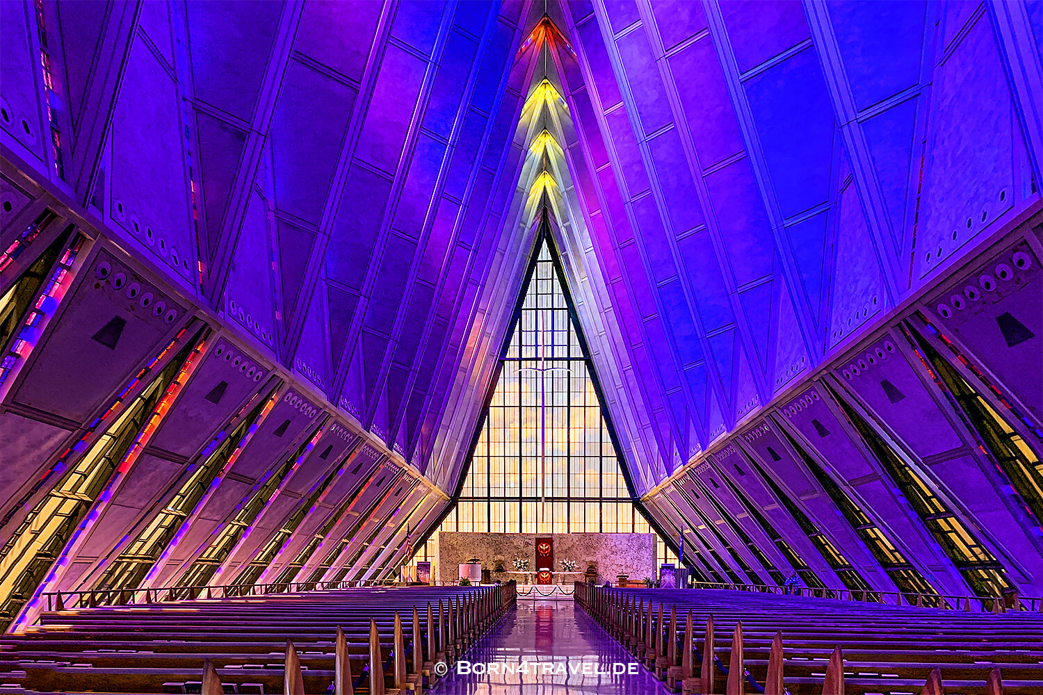 Cadet Chapel,Air Force Academy,Colorado Springs,USA,born4travel.de Cadet Chapel,Air Force Academy,Colorado Springs,USA,born4travel.de