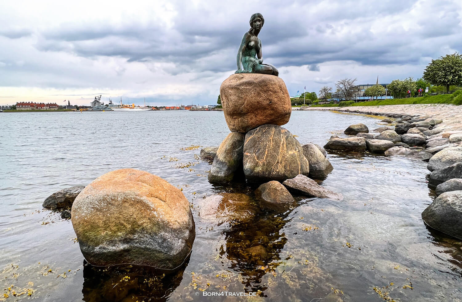 Kleine Meerjungfrau, Den Lille Havfrue in Kopenhagen, København,Reisebericht 2022 Southern California,born4travel.de