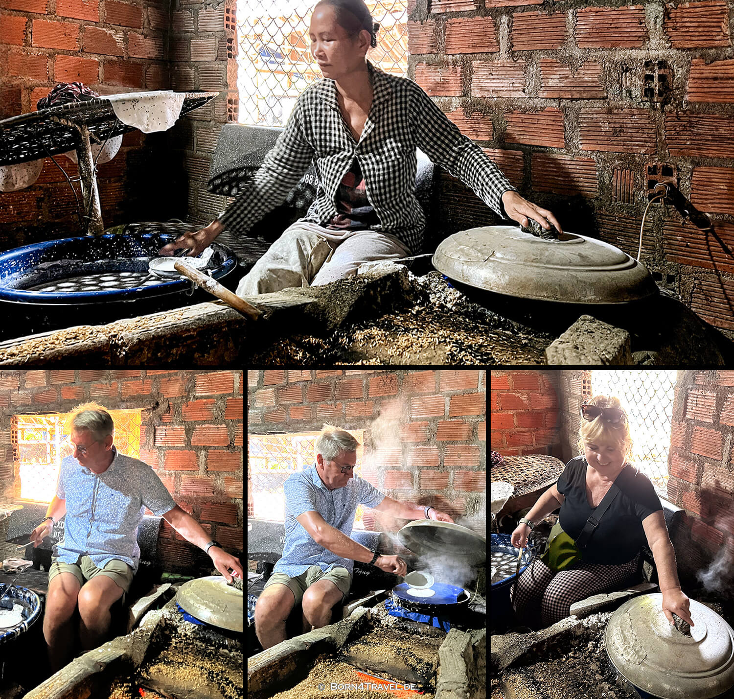 Reispapier-Produktion in Phù Cát,,Vietnam2025,born4travel.de