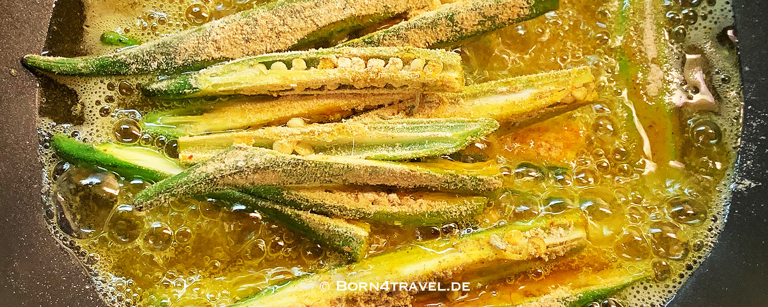 Bhindi - okra - indisch kochen, born4travel
