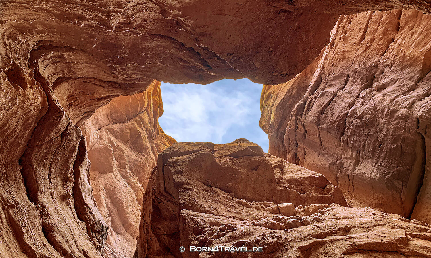 Ladder Canyon Train in Mecca Hills,Painted Canyon,California,USA,born4travel.de
