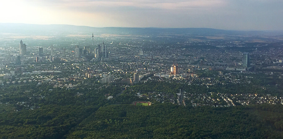 anflug Frankfurt