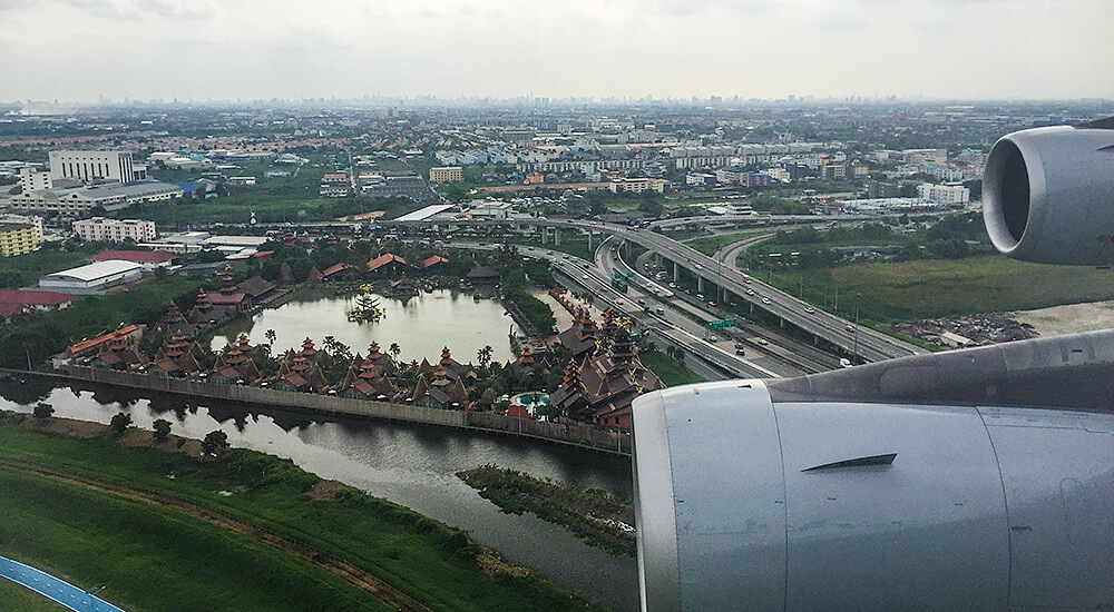 Bangkok Suvarnabhumi landing