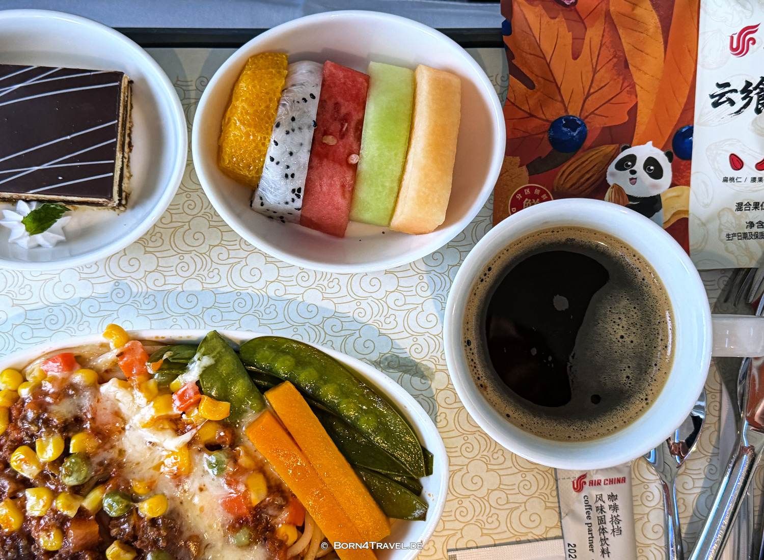 In-flight meal on Air China, China2026,born4travel.de In-flight meal on Air ChinaChina2026,born4travel.de