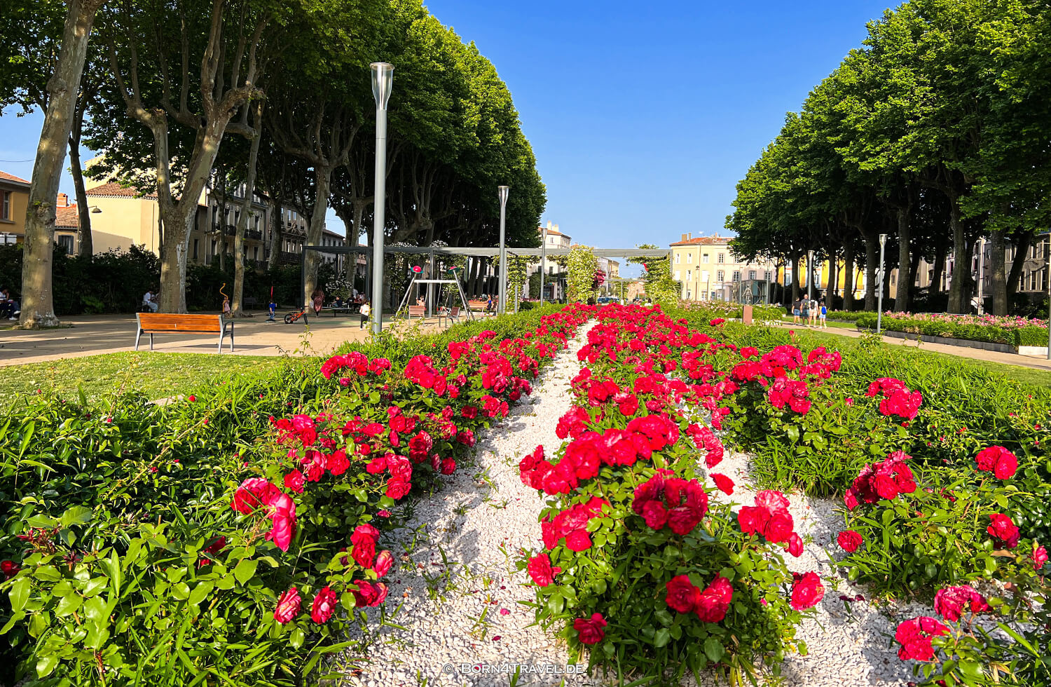 Place Gambetta in Carcasonne, Frankreich, born4travel.de