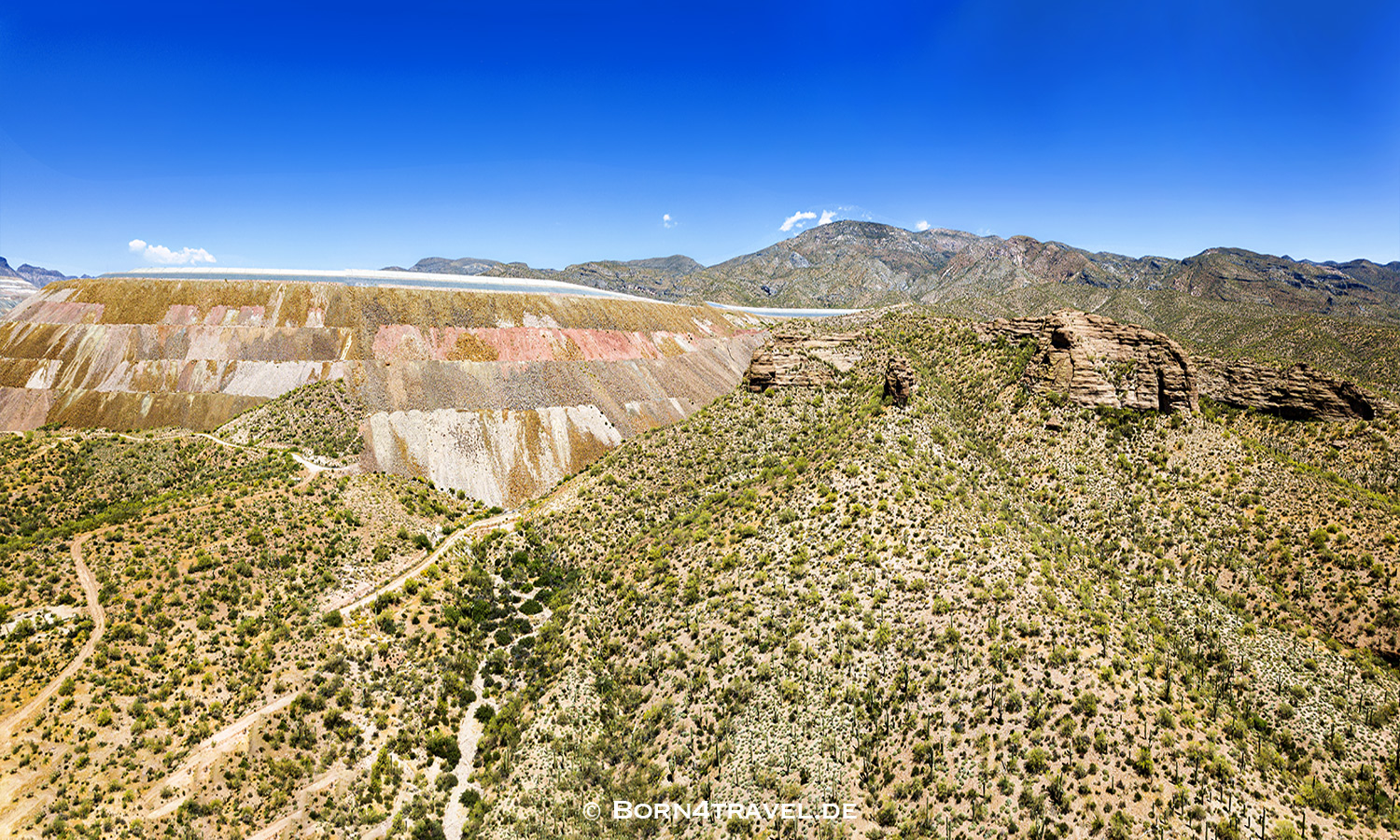 ASARCO Ray Operation - Kupfer Mine,Kearny,Arizona,USA,born4travel.de