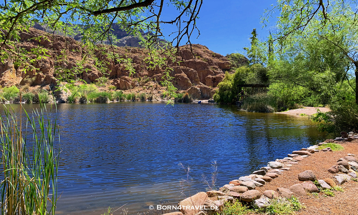 Ayer Lake im Boyce Thompson Arboretum near Superior,Arizona,USA,born4travel.de