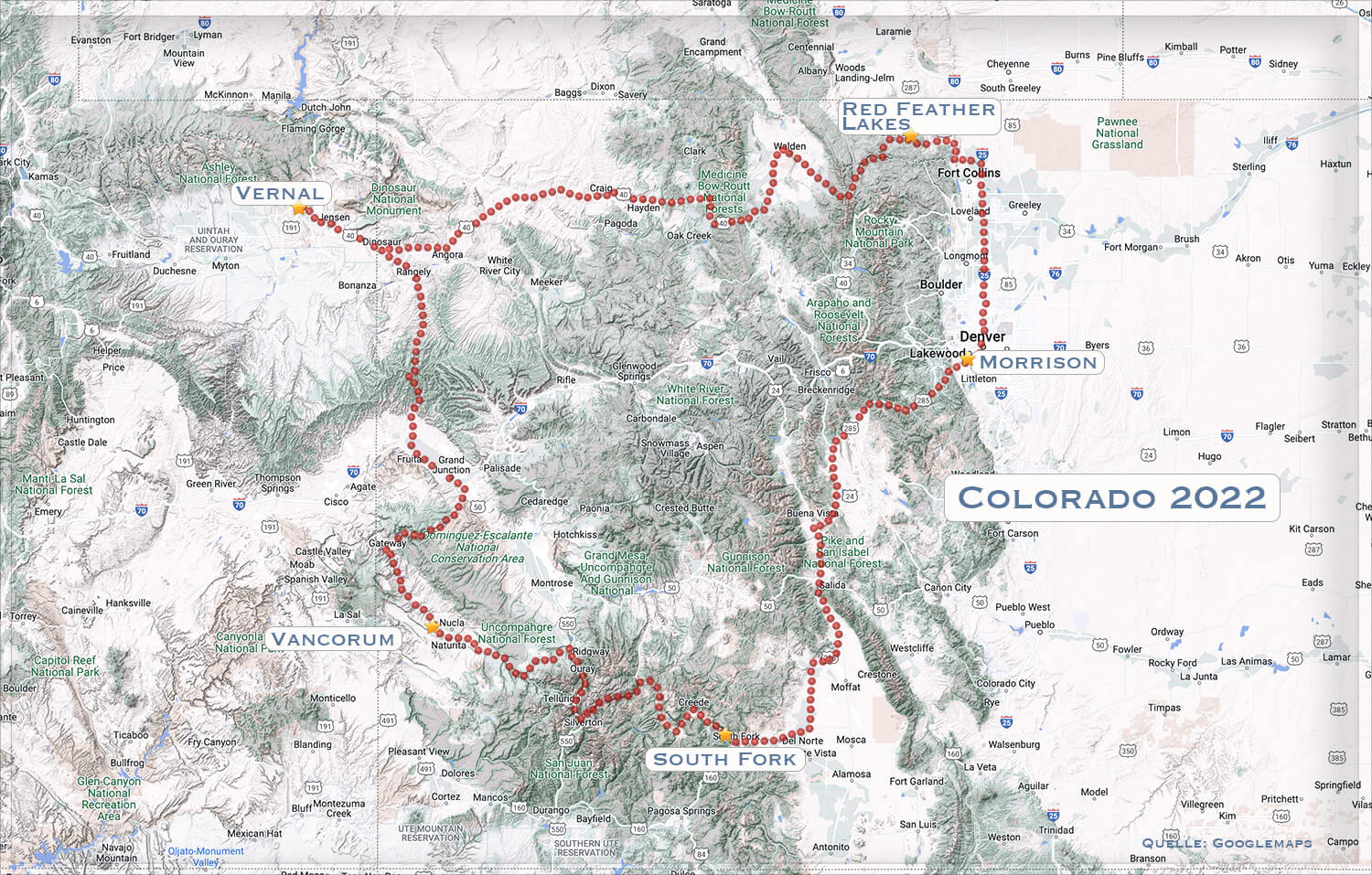 Route USA 2022,USA,born4travel.de