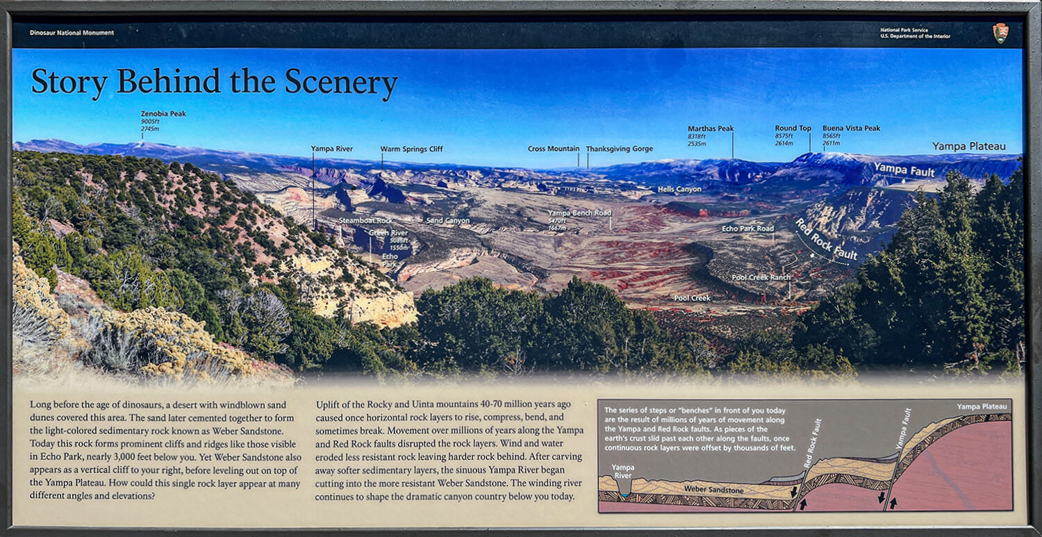 Echo Park Overlook,Dinosaur NM,Colorado 2022,born4travel.de Echo Park Overlook,Dinosaur NM,Colorado 2022,born4travel.de