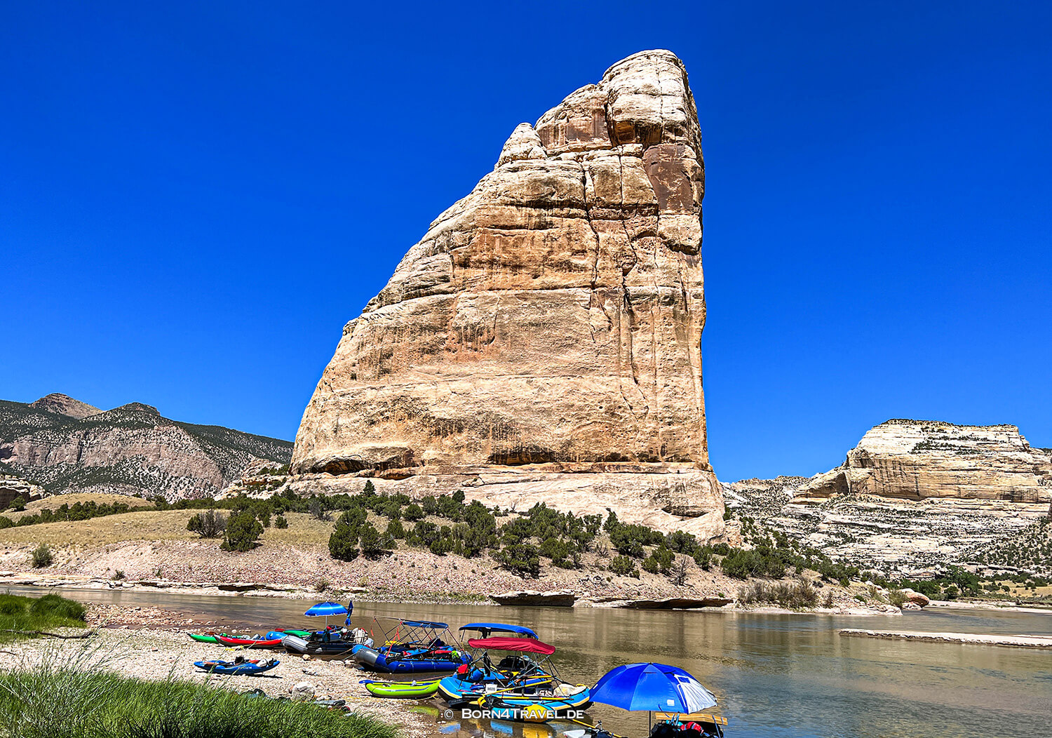 Steamboat Rock in Echo Park,Dinosaur NM,Colorado 2022,born4travel.de Steamboat Rock in Echo Park,Dinosaur NM,Colorado 2022,born4travel.de