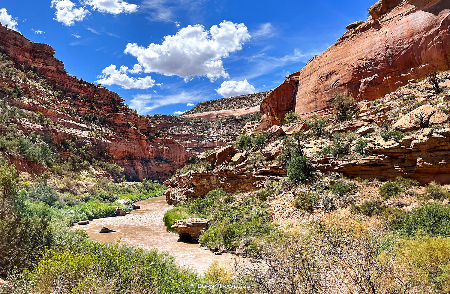 San Miguel  & Dolores river confluence,Y11 Rd,US 141,Colorado 2022,born4travel.de